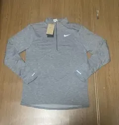 Nike メンズ M ハーフジップ ランニングトップス グレー