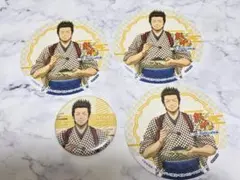 銀魂 近藤勲 アニメイトカフェ アニカフェ 缶バッジ 特典コースター 4点