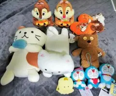 ぬいぐるみ まとめ売り (ドラえもん チップとデール ふくふくにゃんこ)