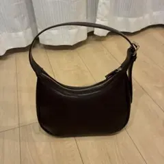 ダークブラウン レザーハンドバッグ　GRLのサムネイル