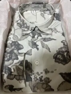HERMES 花柄 長袖シャツ 41サイズ