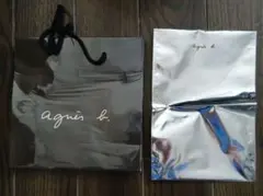 agnès b. ショップ袋 黒 小型