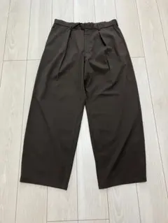 GU ブラウン系　ワイドパンツ　 XL