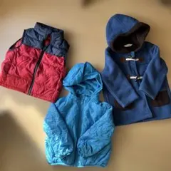 キッズアウター3点　(ダウン、ダッフル、ベスト)100〜110センチ