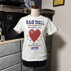 Levi's REDTAB RAG DOLL Tシャツ ホワイト ハート