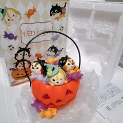 チップとデール クラリス ハロウィン LEDライト　陶器　置物　フィギュア
