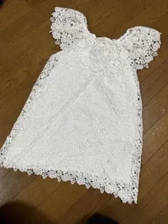 ZARA kids 総レースの白ワンピース　140センチ