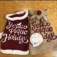 ジェラートピケ 犬服　犬用品　サンタ　トナカイ　ケープ　Sセット　半額！のサムネイル