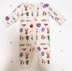 H&M クリスマス柄 ロンパース カバーオール