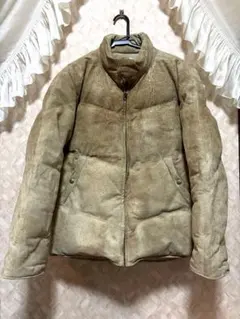 希少 abx クラッキング加工 牛革 レザー ダウンジャケット Y2K ヌプシ型