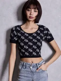 GYDA GG jacquard ラメニットTOPSのサムネイル