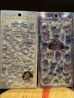 【正規品】ボンボンドロップシールシナモロール、スティッチプチドロセット