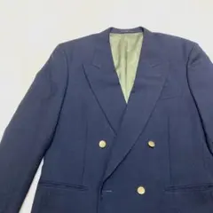 アレキサンダージュリアン 金釦　濃紺　ダブルブレザー