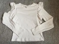 ZARA キッズ 長袖カットソー 140cm ホワイト