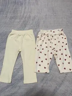 女の子　レギンス２枚セット80cm