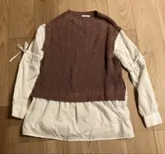 TORTE レイヤードブラウントップス