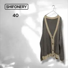 【シフォネリ】カーディガン 羽織り カジュアル オーバーサイズ 体型カバー 40