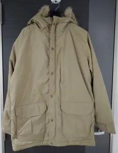 80年代アメリカ製WOOLRICHアークティックパーカー　ベージュ　L　紺タグ