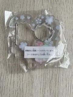 桜デザイン キーホルダー　サンリオ　ハンギョドン　さくらマジックアクリルカラビナ