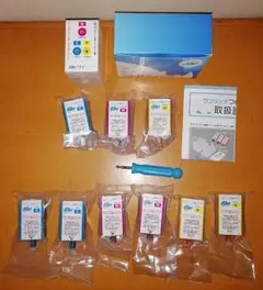 ◎サイインク キャノン用 ワンタッチ つめ替えインク カラー標準セット＋6個のサムネイル