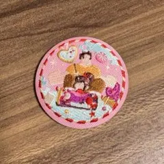 ディズニー　ビスケット　刺繍缶バッジ　シュガーラッシュ