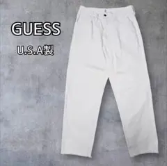 GUESS ゲス USA製 ヴィンテージ オフホワイトストレートデニム 白 31のサムネイル