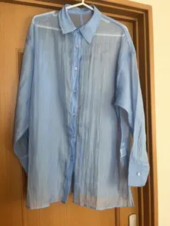 ローリーズファームシャンブレーボックスシャツ　ライトブルー