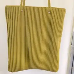 D.KELLY 토트 백 주름 가공 옐로우