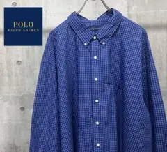 90s 00s RALPH LAURENラルフローレン　長袖 チェックシャツ