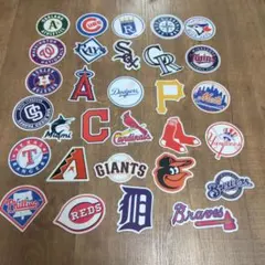 MLBチームロゴステッカー30枚