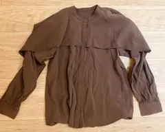 BEAUTY&YOUTH ブラウン長袖シャツ