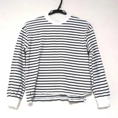 デビロック　白黒ストライプ 長袖カットソー 150cm