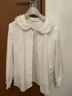 CHOPINdeux フリル襟 ホワイトシャツ 130