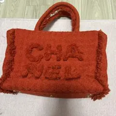 CHANEL ツイードトートバッグ
