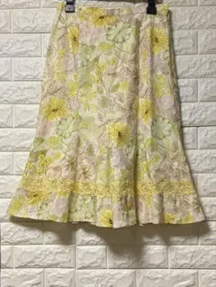 ダナパリ♡花柄　マーメイド　スカート　42のサムネイル