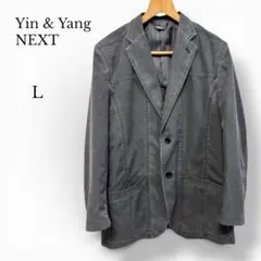 NEXT / Yin & Yang デニム調ブラックジャケット L カジュアルのサムネイル