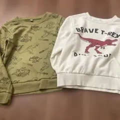 西松屋　恐竜柄トレーナー 120サイズ　2枚セット