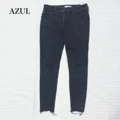 し*ん様 アズール ダメージ加工 スキニーデニムパンツ 大きいサイズ y2k カ