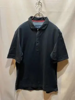 ARMANI JEANS ポロシャツ ブラック メンズ　XL 黒　アルマーニのサムネイル