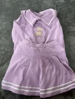 メゾピアノ　ビッグカラークマトレーナーセットアップ　130