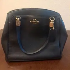 正規品COACH 黒 レザーハンドバッグ