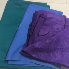 布地セット（緑・青・紫）
