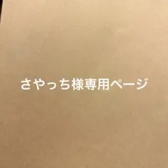 さやっち様専用ページ