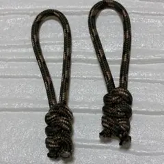 ジッパータブ　ファスナータブ　キーホルダー　2本セット カモフラ柄