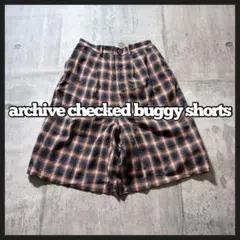 00s archive checked buggy short pantsのサムネイル