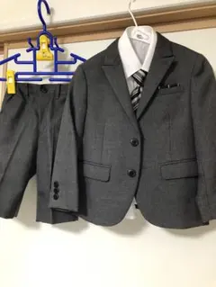 フォーマルスーツ 110cm グレー　ELLE EN NOIR