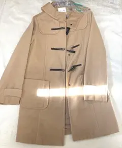 ダッフルコート ベージュ フード付き