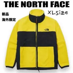 新品⭐️ノースフェイス切り替えフリースジャケット　イエローブラックXL 韓国