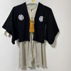 袴ロンパース ストライプ　（セレモニー用）