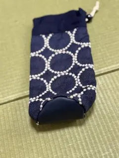 【再販】Ｌサイズペットボトルケース ミナペルホネン生地使用 tah-navy②のサムネイル